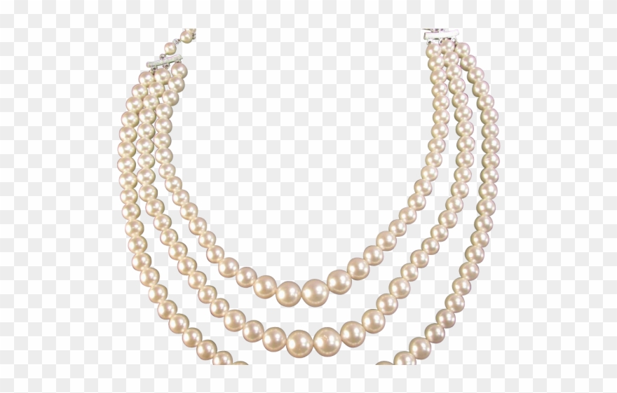 Necklace Clipart Pearl Strand - Necklace - Png Download