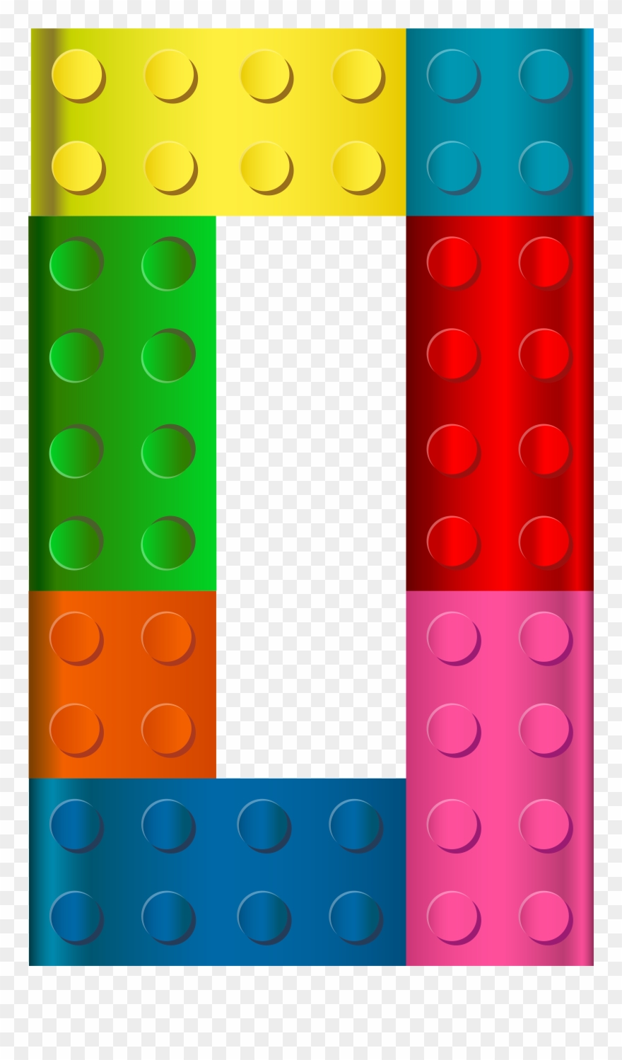 Clipart Of Keywords, Block Number And Brick Border - Circle - Png Download