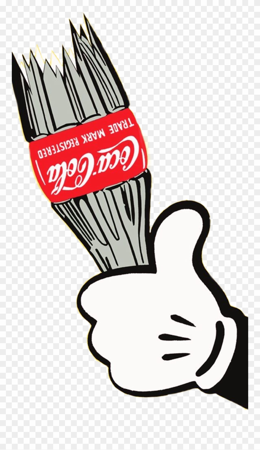 #mickeymouse #cocacola #coca Cola - Street Art Pop Art Clipart