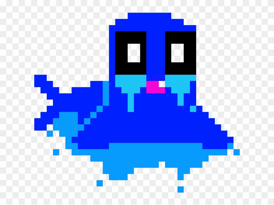 Sad Blue Baby Seal - 8 Bit Vr Headset Clipart