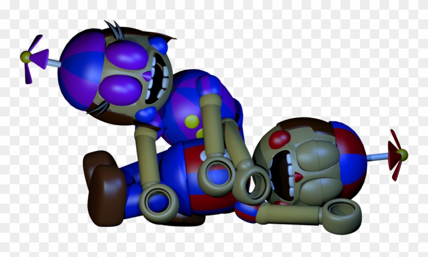 The Balloon Twins Sleeping - Illustration Clipart