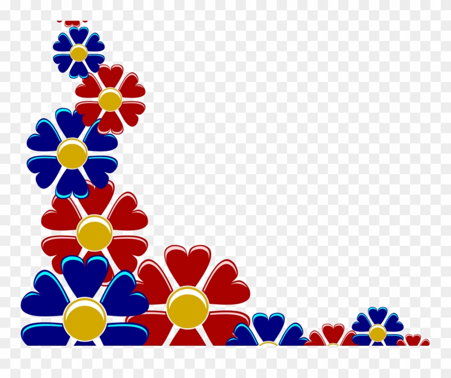 Flower Front Page Design Clipart