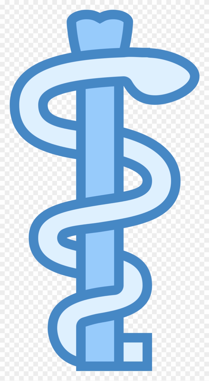 Rod Of Asclepius Png - Calligraphy Clipart