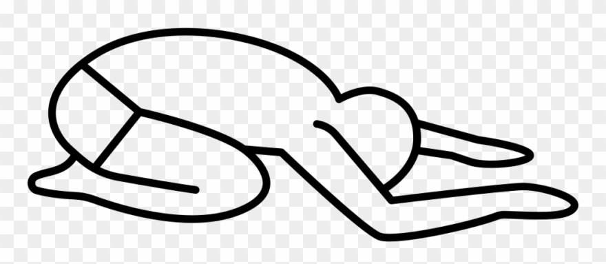 Parachute Clipart Stickman - Man On His Knees Png Transparent Png