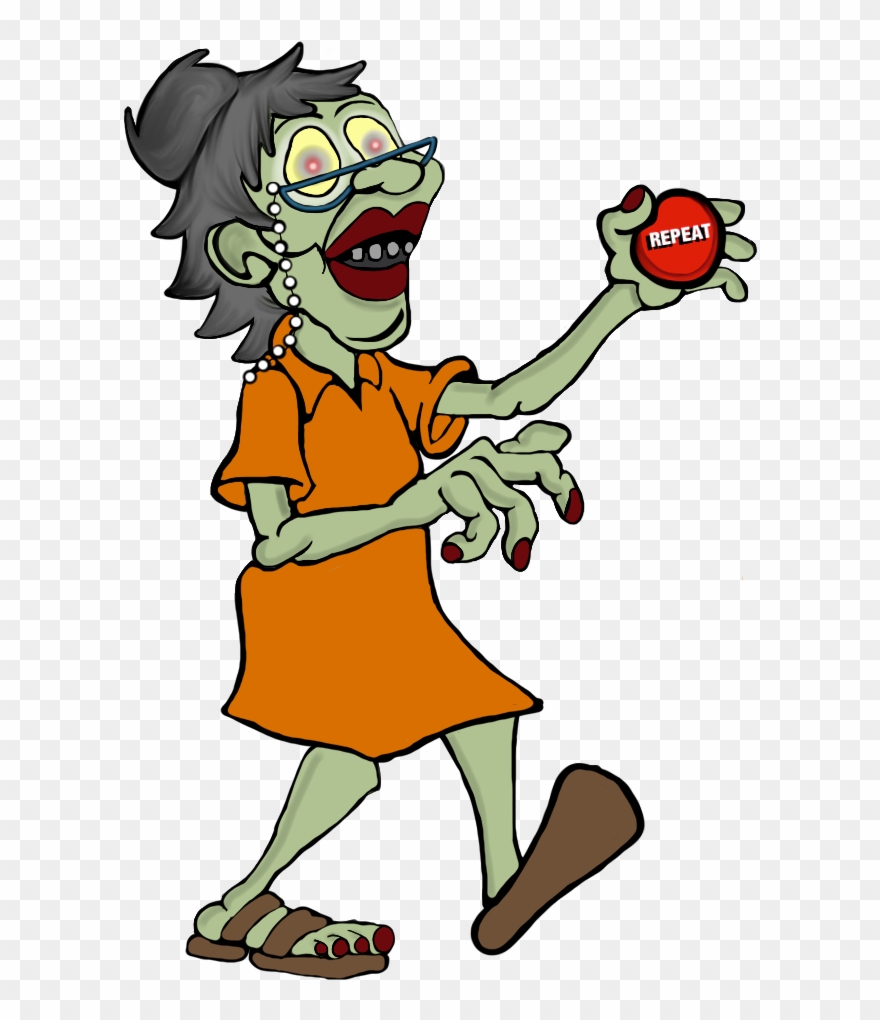 How To Survive The Zombie Librarian Apocalypse - Cartoon Zombie Girl Clipart - Png Download