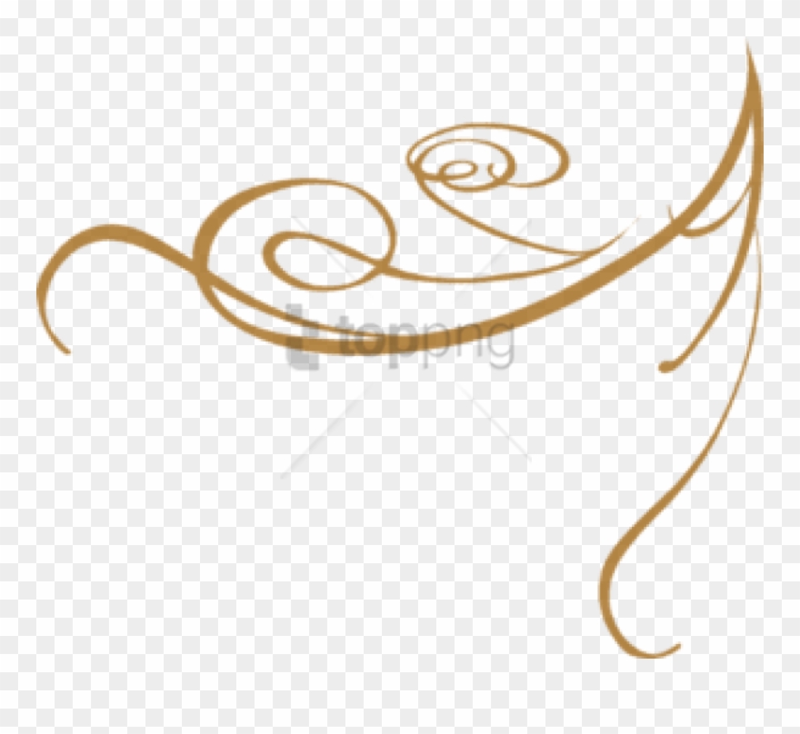 Free Png Gold Fancy Line Designs Png Image With Transparent - Gold Accents Clip Art