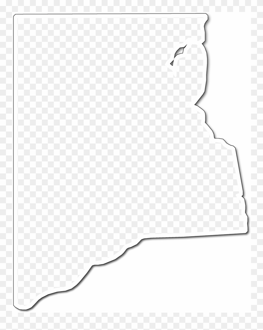 A Map Of Clay With An Outer Shadow Around The Map Area - Orange Gradient Clipart