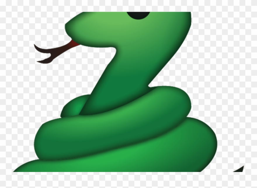 Snake Emoji This Green Snakes Coiled Body And Forked - Taylor Swift Is A Snake Clipart