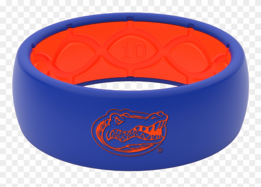 Florida Gators Collegiate Silicone Rings Blue Orange - Bracelet Clipart