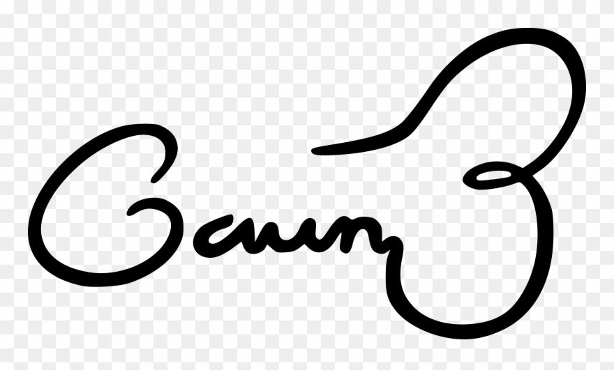Signature With Transparent Background - Gavin Belson Dick Signature Clipart