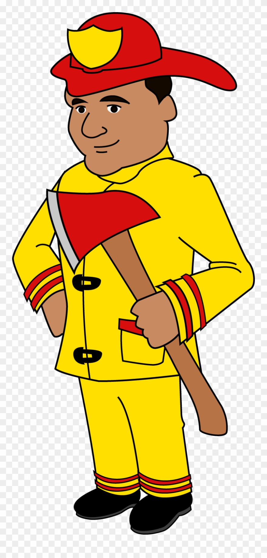 Firefighter Clipart Printable - Clipart Firefighter - Png Download