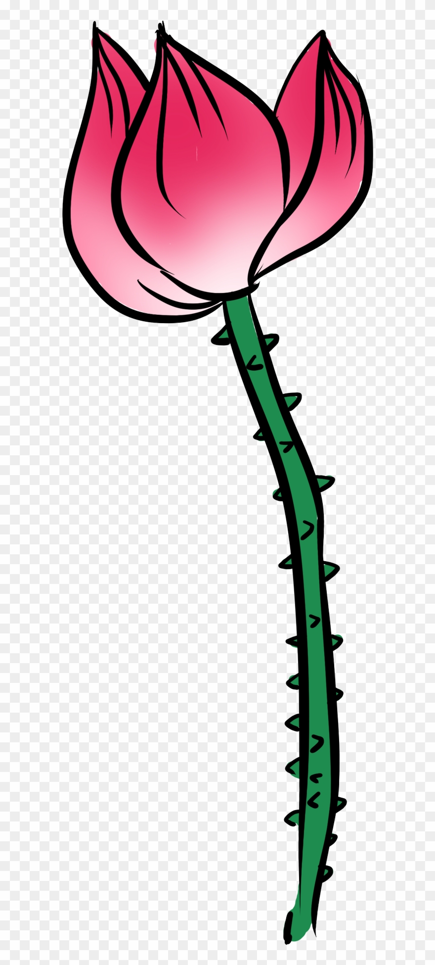 Hand Drawn Chinese Style Illustration Lotus Png And - Rose Clipart