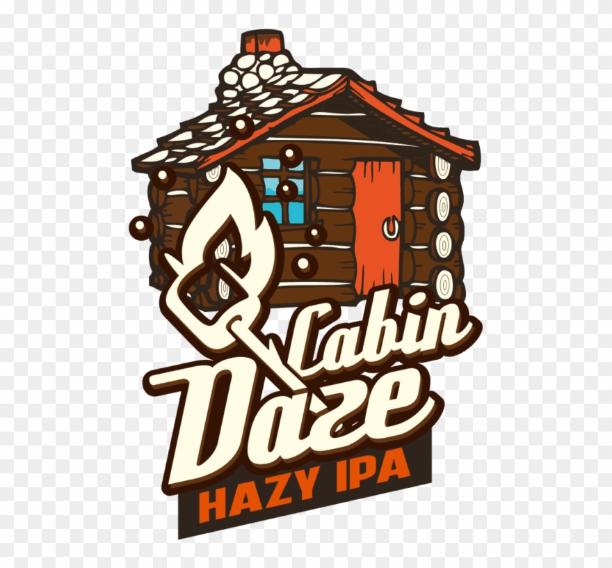 Cabin Daze Hazy Ipa Logo - Illustration Clipart