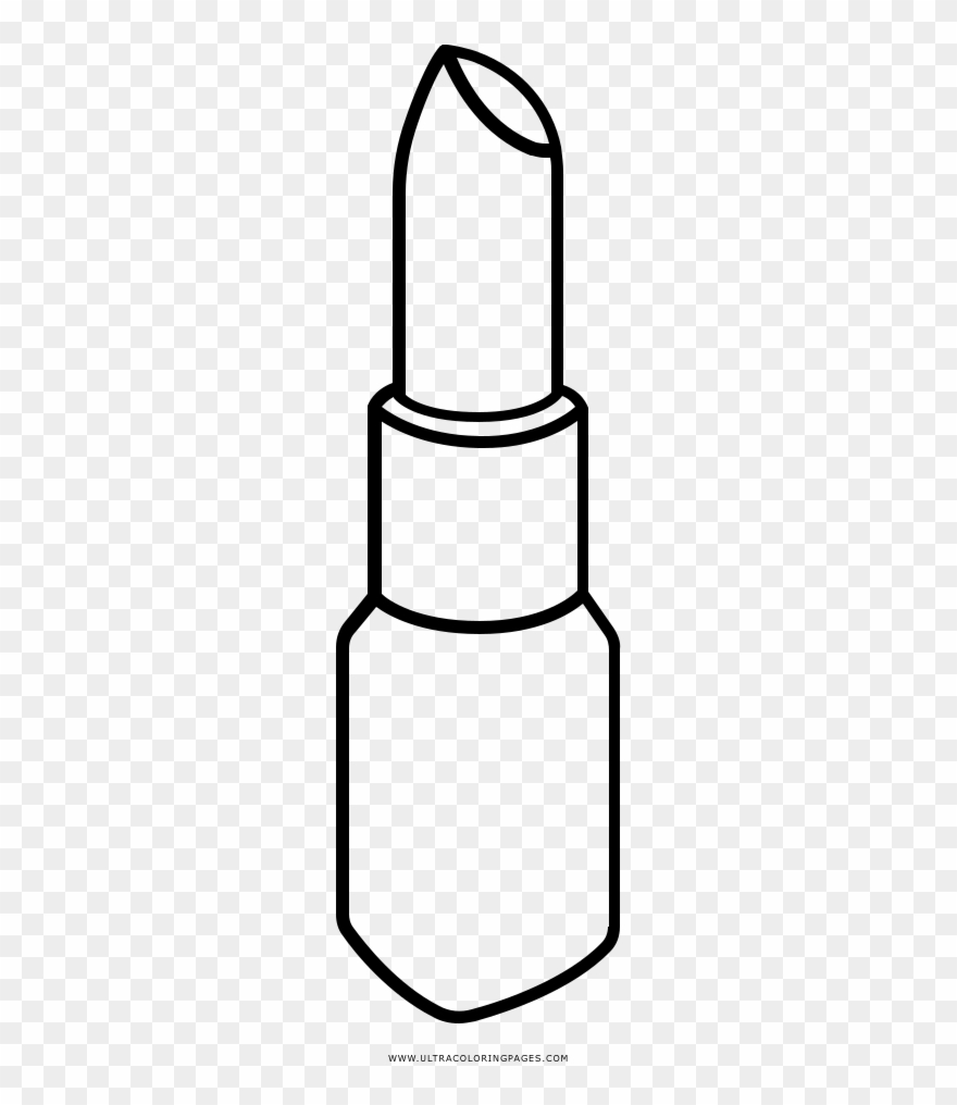 Lipstick Coloring Page - Labial Animado Para Colorear Clipart