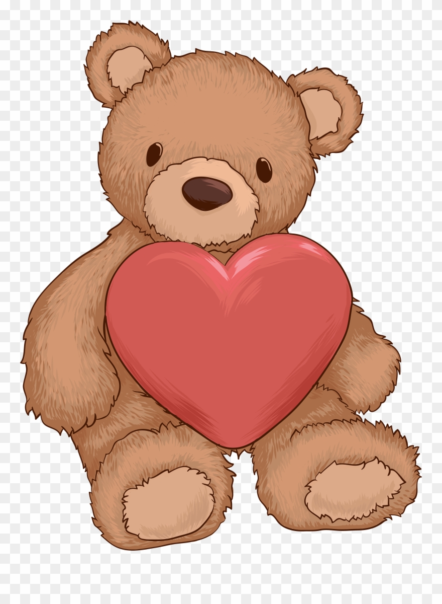 Teddy Bear With Heart Png Clip Art Image Transparent Png