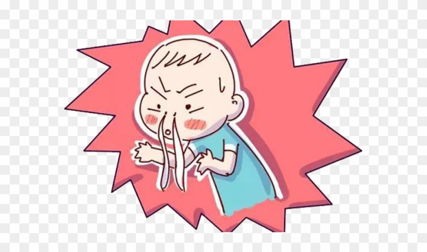 Sick Clipart Dry Cough - Cartoon - Png Download