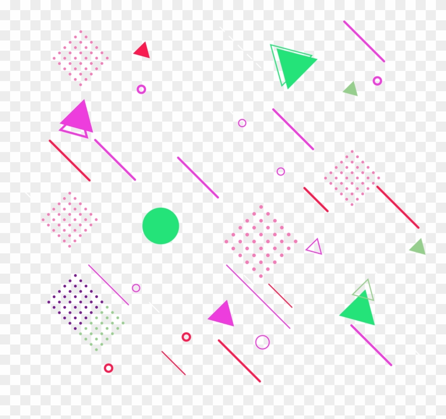 Festive Triangle Square Abstract Png And Vector Image - Circle Clipart