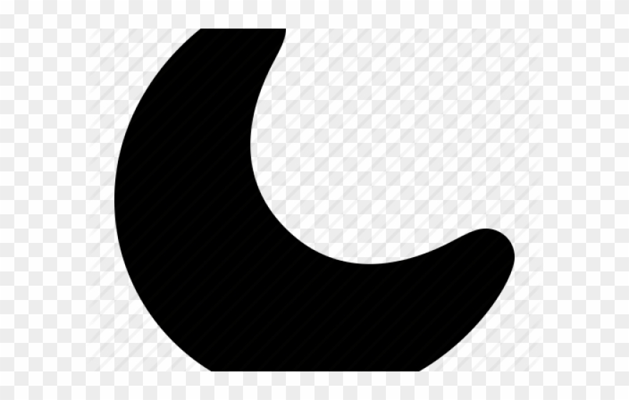 Lunar Clipart Night Time - Crescent - Png Download