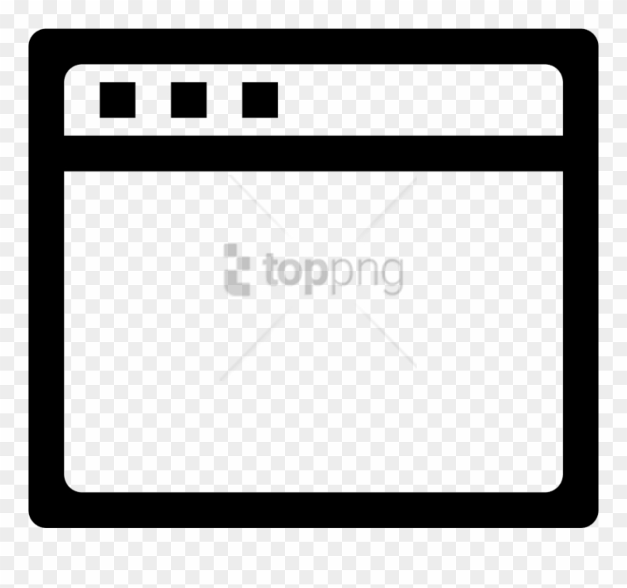 Free Png Web Svg Icon Freecomments - Web Icon Png Outline Clipart