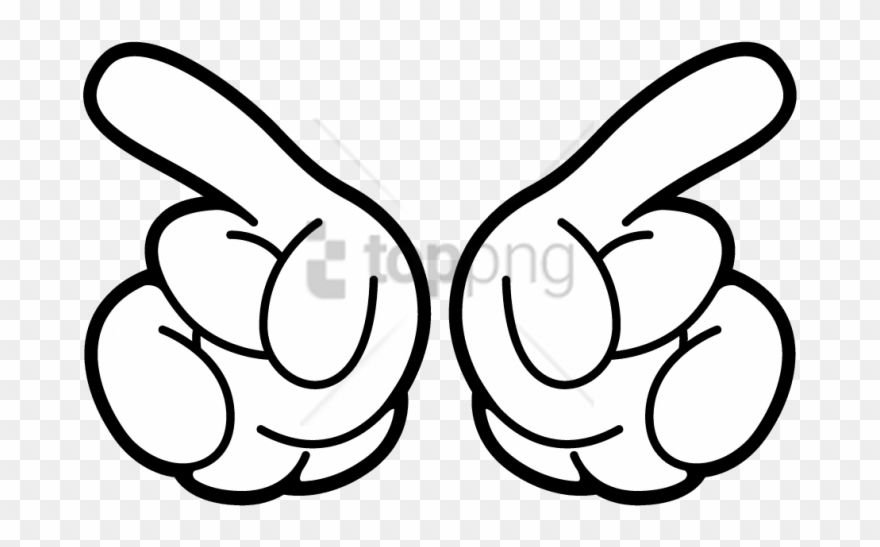Free Png Two Mickey's Hands Png Image With Transparent - Mickey Mouse Hand Png Clipart