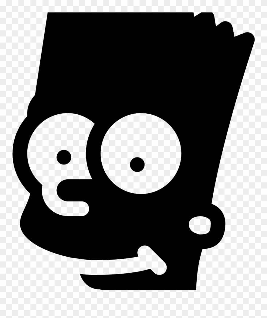 Simpsons Art Hitam Putih Clipart