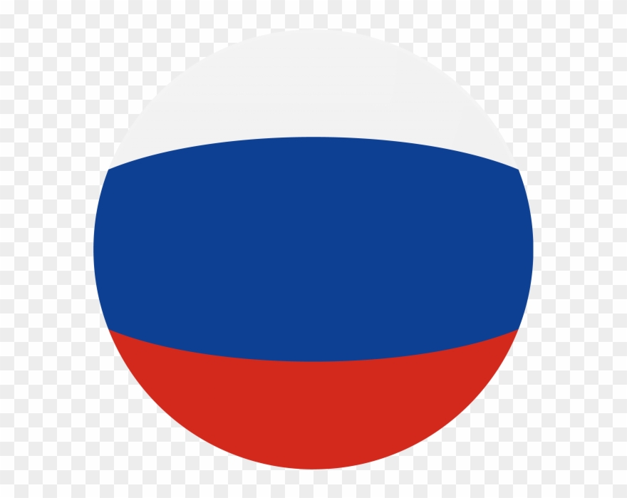 Russia Round Flag Png Transparent Icon - Circle Clipart