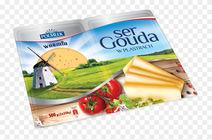 » Gouda Warmia Cheese Slices - Polmlek Group Clipart