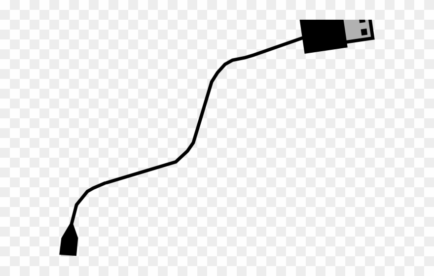 Wire Clipart Telephone Cord - Iphone Charger Cord Clip Art - Png Download