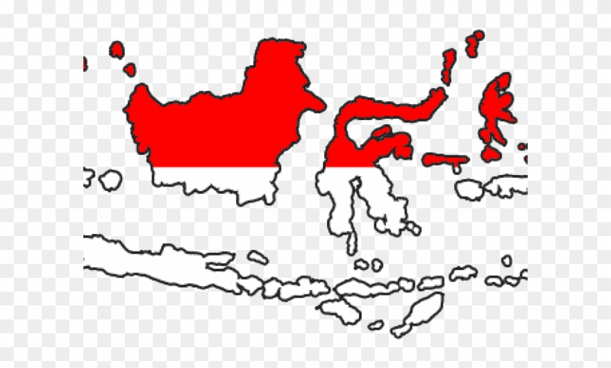 Map Clipart Indonesia - Indonesia Map And Flag - Png Download