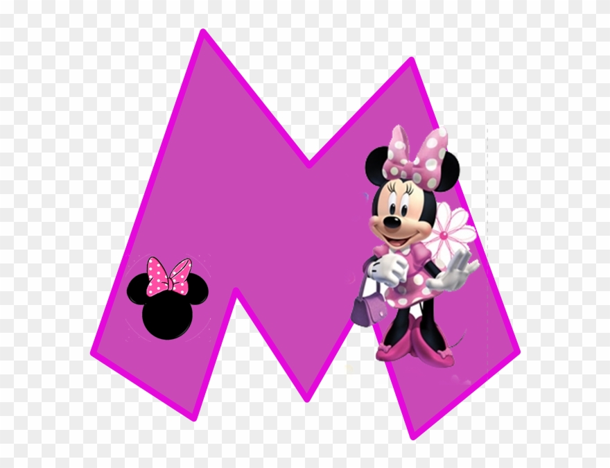 Minnie Free Alphabet In Purple - Minnie Mouse Alphabet S Clipart