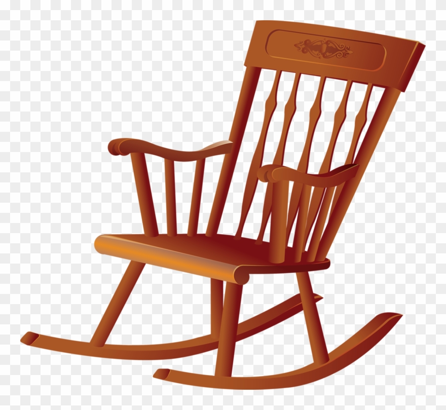 Фотки Art Furniture, Rocking Chair, Clipart, Smileys, - Wood Rocking Chair Clipart - Png Download