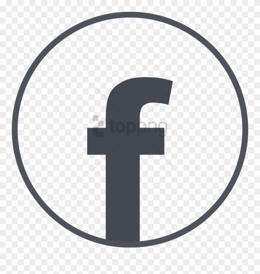 Free Png White Circle Facebook Icon - Portable Network Graphics Clipart