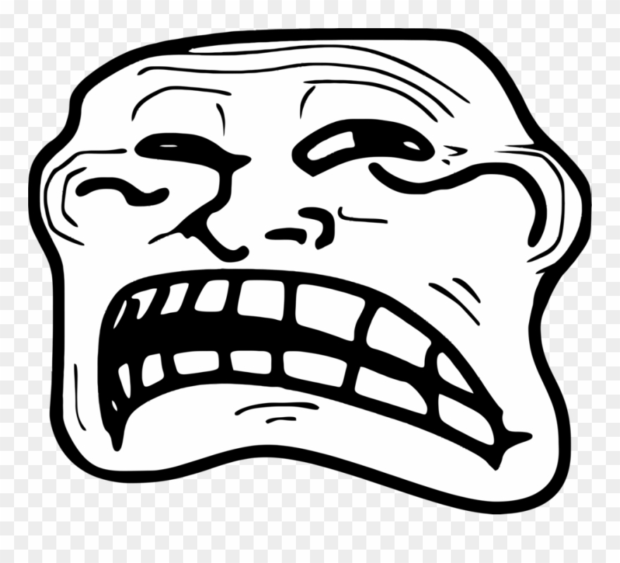 Rage Meme Troll Face Clipart