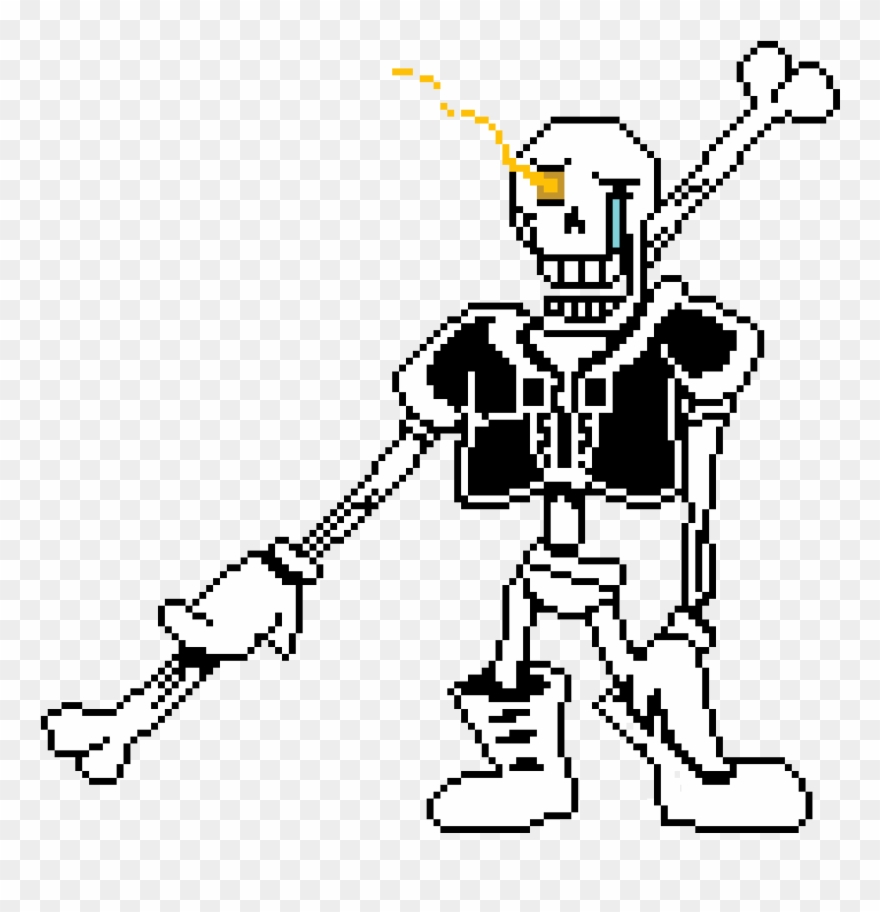 Pixilart Papyrus The - Undertale Disbelief Phase 2 Clipart