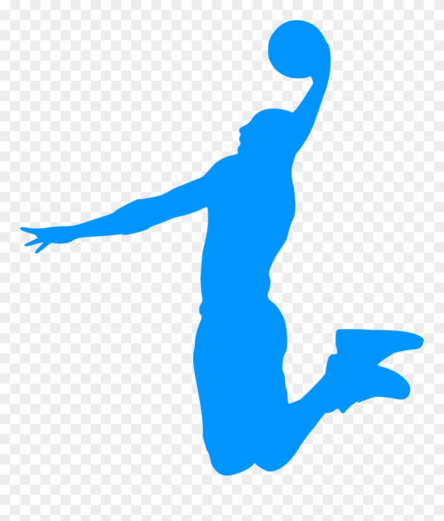 This Free Icons Png Design Of Silhouette Basket 05 - Basketball Clipart Blue Transparent Png