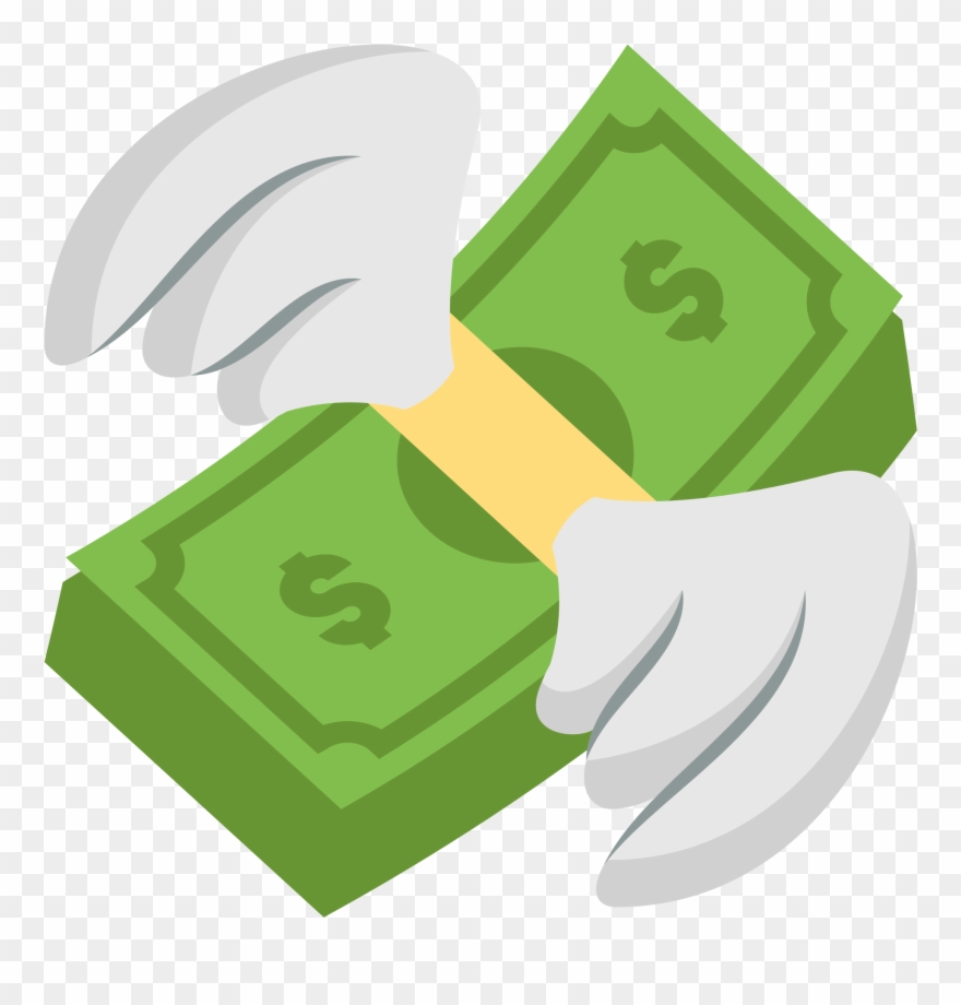 Make It Rain Png , Png Download - Emoji Flying Money Png Clipart