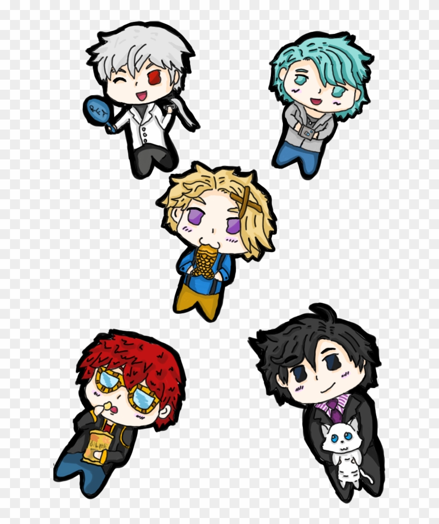 Mystic Messenger Yoosung Jumin Han 707 V Zen Chibis Clipart