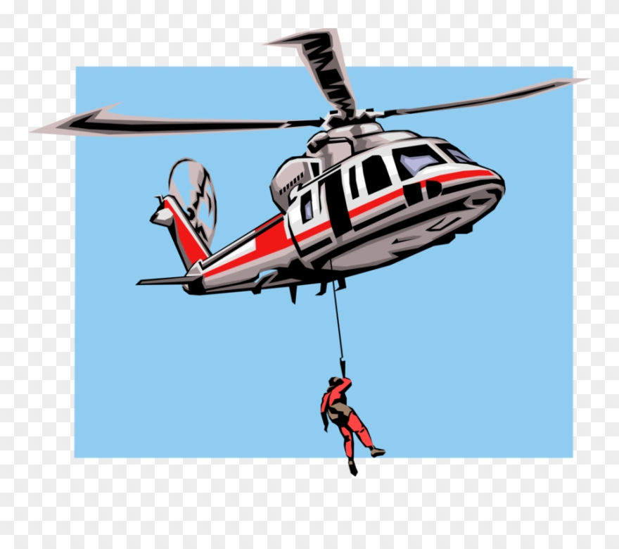 878 X 700 6 0 0 - Sea Helicopter Rescue Clipart - Png Download