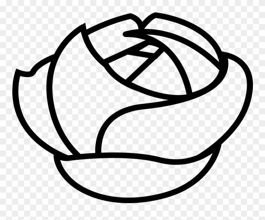 Flowers Silhouette - Line Art Clipart