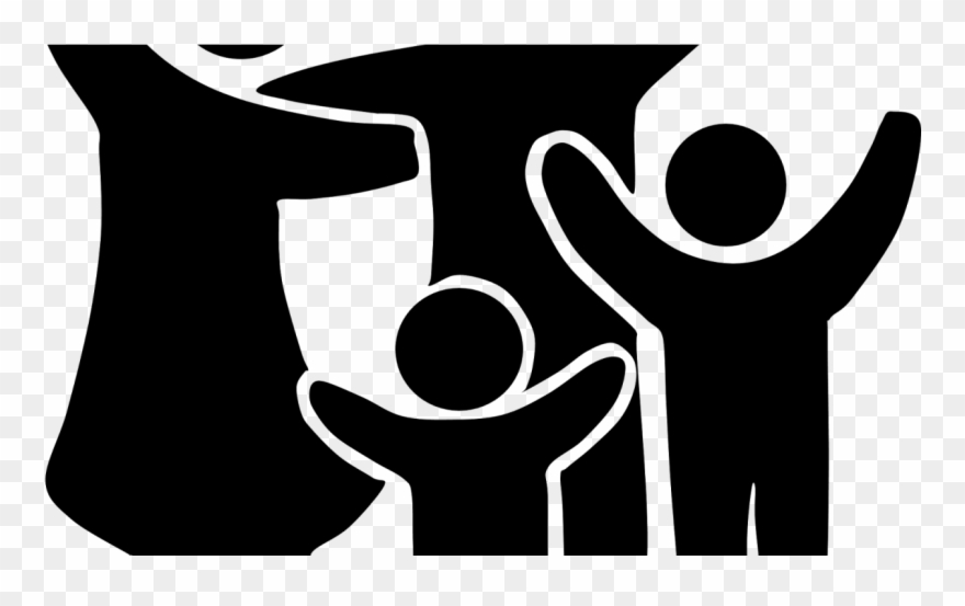 Family Clipart Black And White - Png Download
