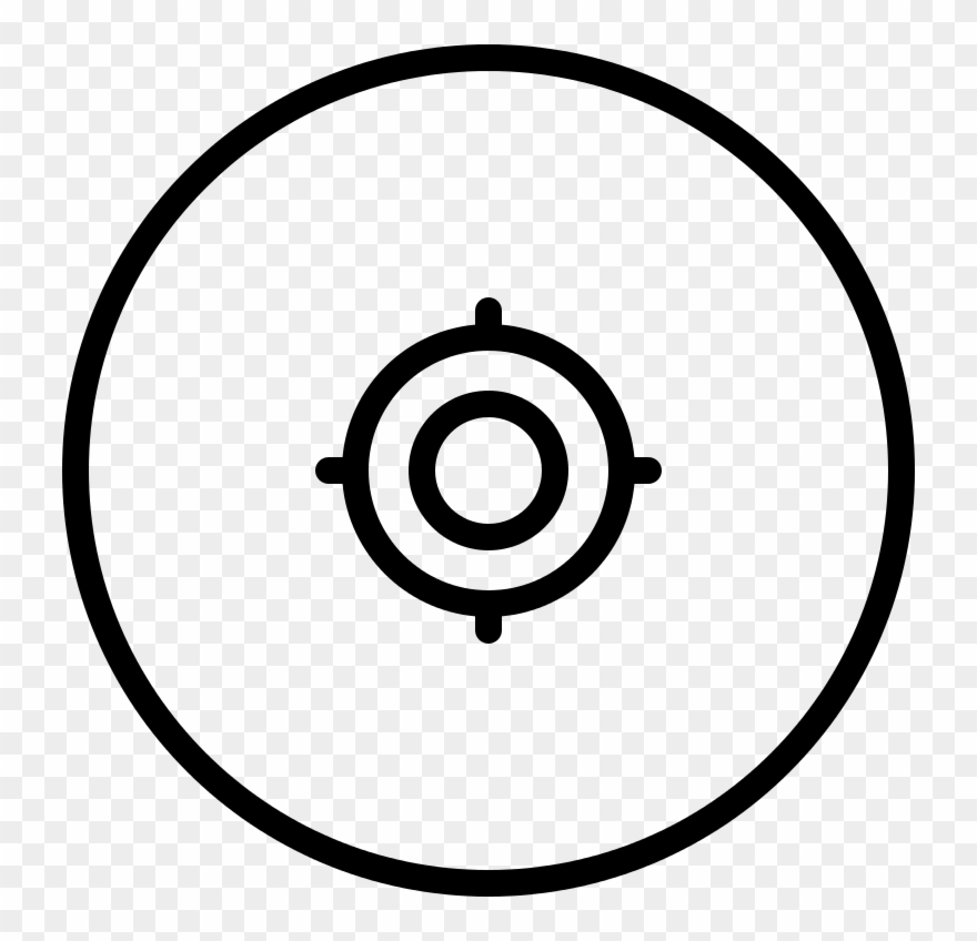 White Circle Outline Png - Google Maps Geolocation Icon Clipart