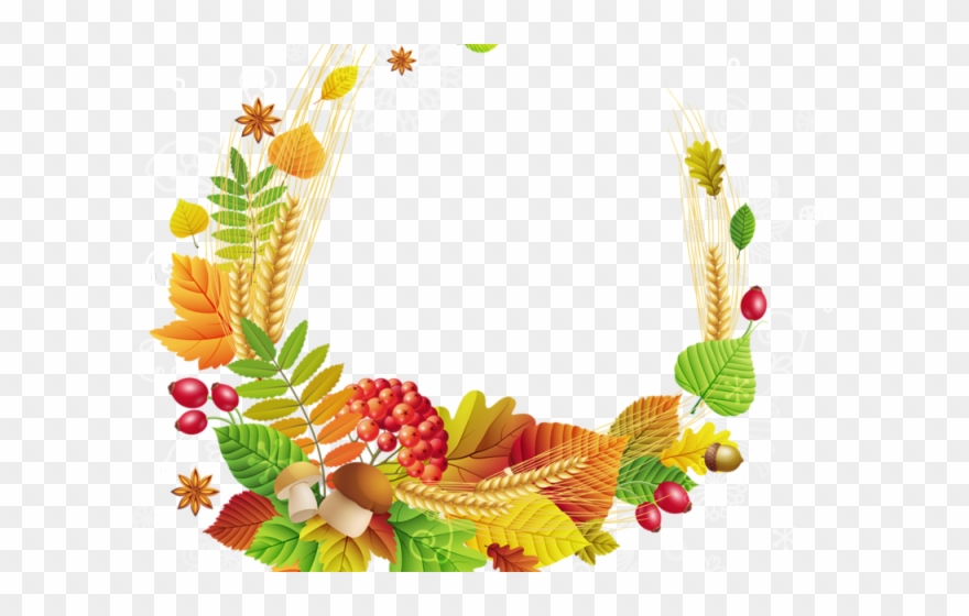 Harvest Clipart Border - Border Harvest Clipart - Png Download