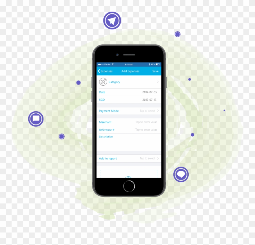 With The All-new App, You Can Submit Expenses, Scan - Iphone Clipart