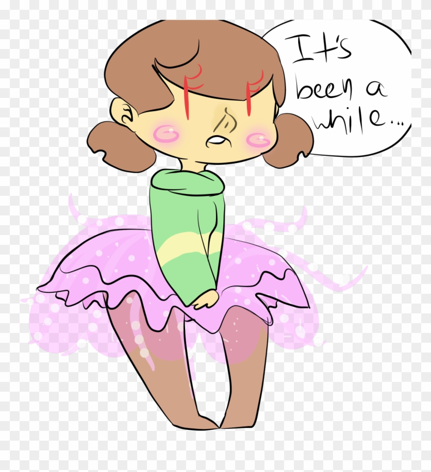 “i Quickly Doodled A Ballerina Chara Because My Headcanon - Cartoon Clipart