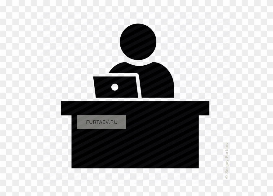 Working Vector Laptop - Person On Laptop Vector Clipart