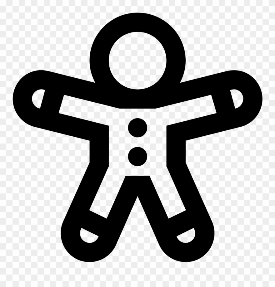 Itsa Man With An Over Sized Head And Arms Stretched - Иконка Человечка Clipart