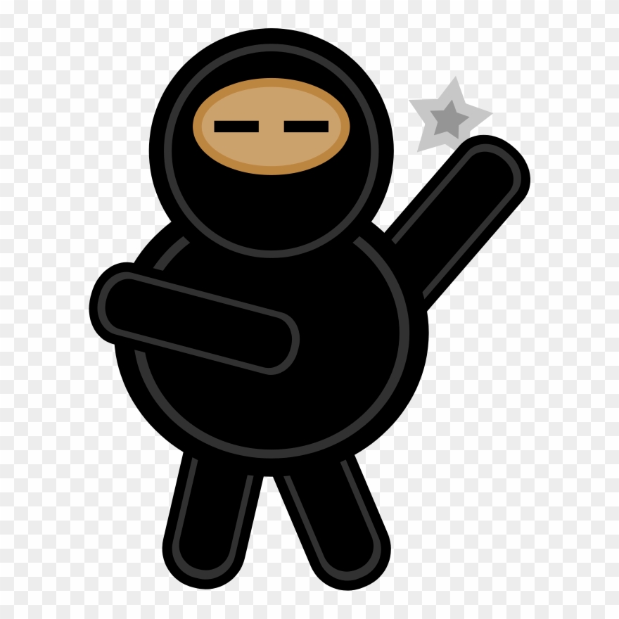 Free Plump Ninja - Ninja Clip Art - Png Download