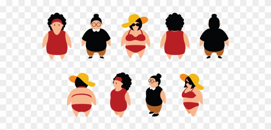 Chubby Silhouette At Getdrawings - Fat Vector Free Download Clipart