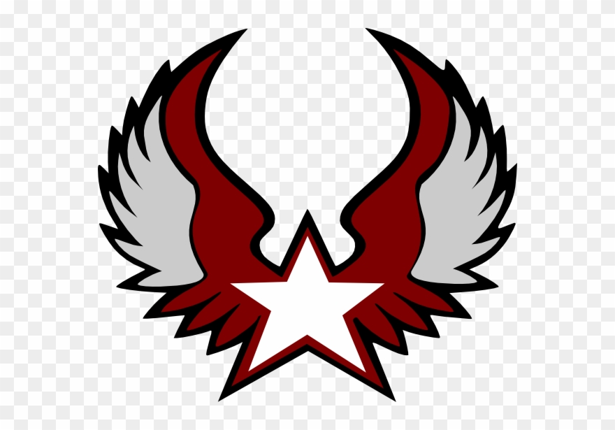 Silverhawks Star Fat Clip Art At Clker - 8 Ball With Wings - Png Download