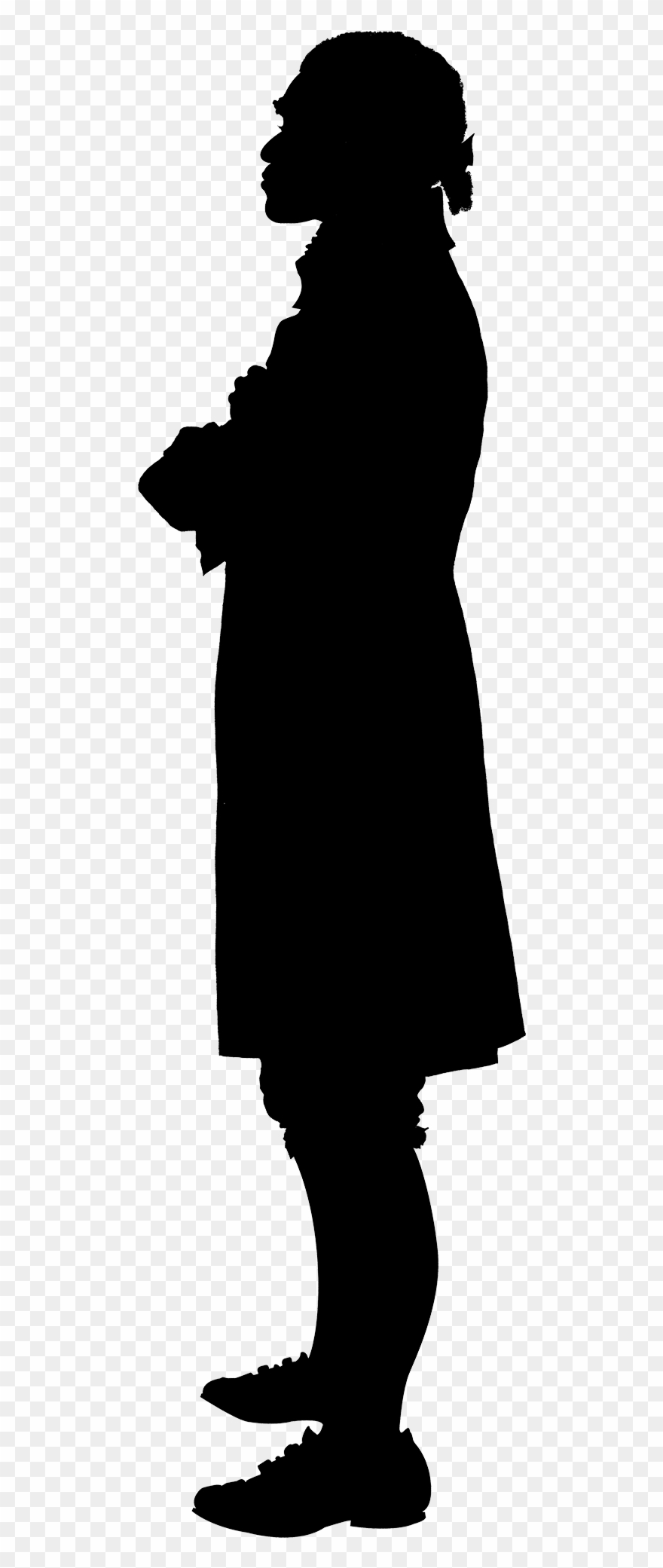 Enslaved People At Mount Vernon - Bagpiper Silhouette Clipart